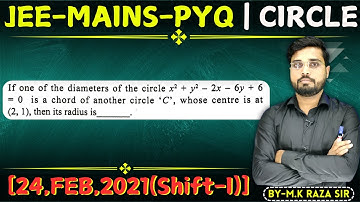 If one of the diameters of the circle x ^ 2 + y ^ 2 - 2x - 6y + 6 = 0 is a chord || Let