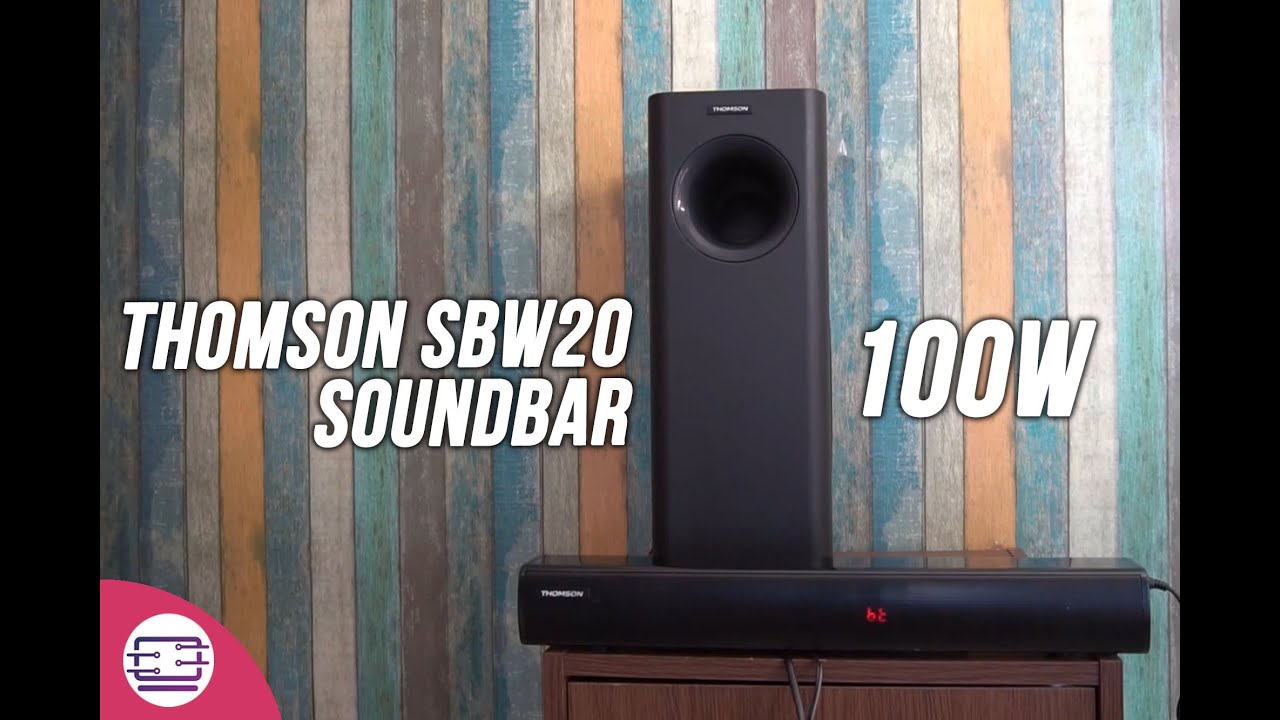  Thomson Barra de sonido para TV con subwoofer