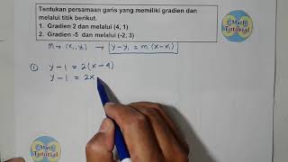 Video tutorial (imath tutorial) ini menjelaskan masalah seputar
persamaan garis lurus. di materi lurus akan disajikan cara-cara
menentukan gr...