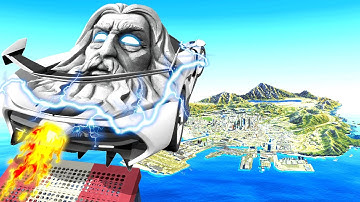 Jumping GOD CARS Across GTA 5! (Impossible)