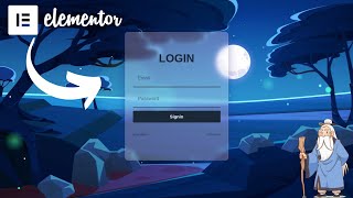 Create a Stunning Glassmorphism Login Form Using Elementor | Elementor Tutorial | Elementor Master