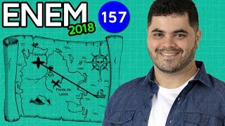 🔥 ENEM 2018 Matemática 157 👉🏻 Escala do Mapa e Cálculos Aproximados (com dica matadora)