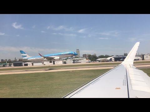 Take Off from Buenos Aires' Aeroparque Jorge Newbery (AEP) International Airport (Argentina)