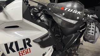 How To Install Tusk D-Flex Pro Hand Guards Or Really Any Hand Guards On A 2024 Klr650 The Easy Way