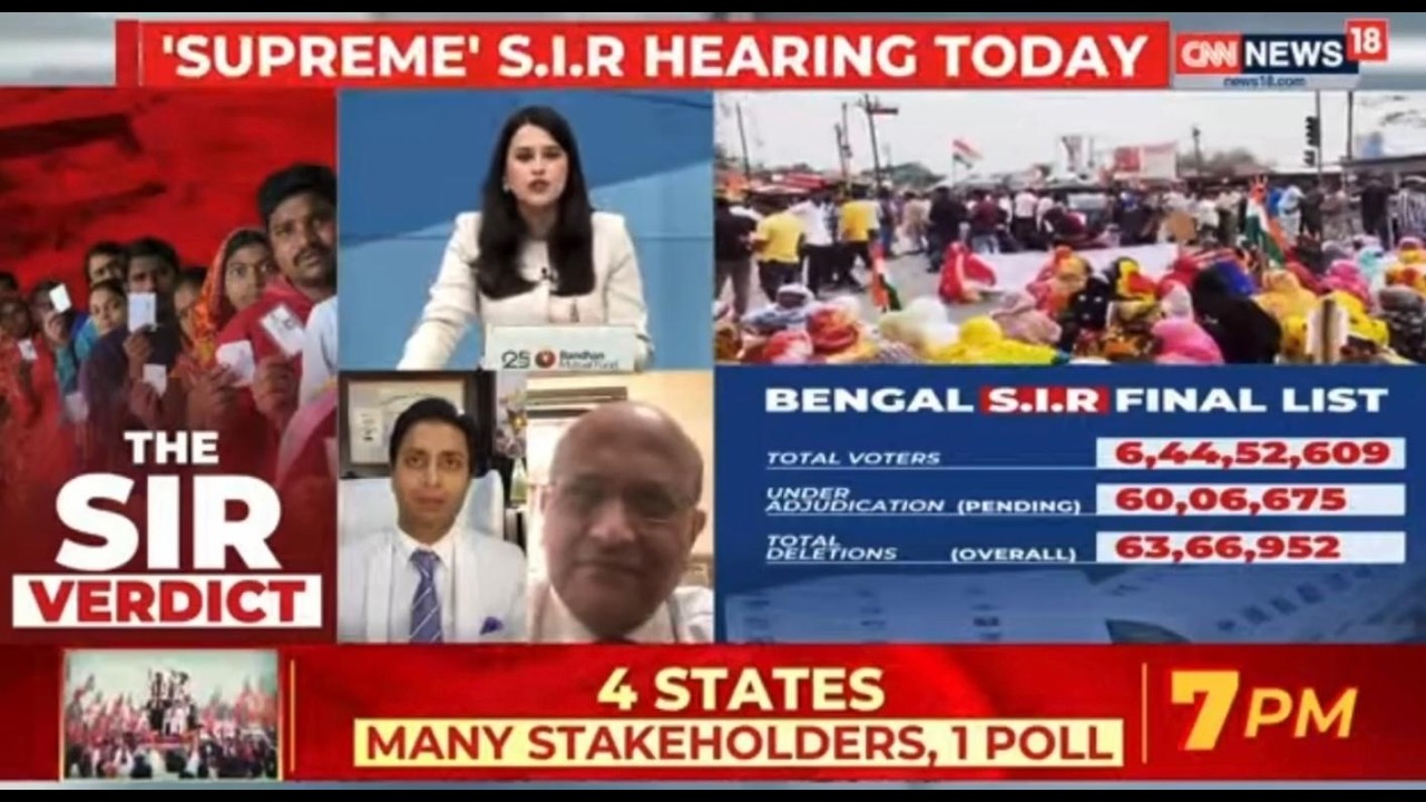 Supreme Court Big Hearing on West Bengal SIR Case | Legal Opinion by Advocate Aashutosh Srivastava