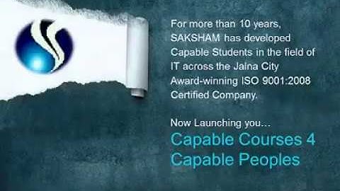 Welcome to Saksham Computers