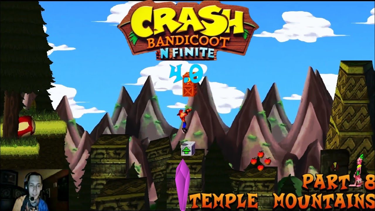 Crash Bandicoot: N. Finite Fan Game: Часть 8: Храмовые горы (4.0)