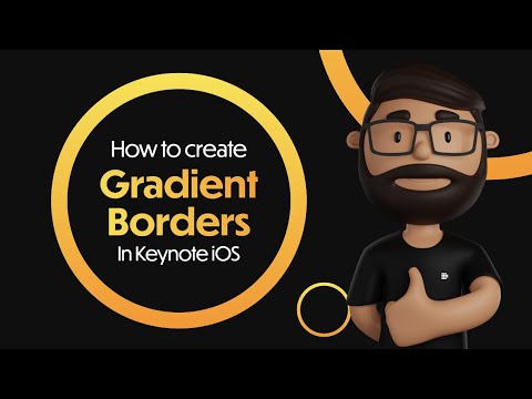 How to create gradient borders in Keynote (iOS)