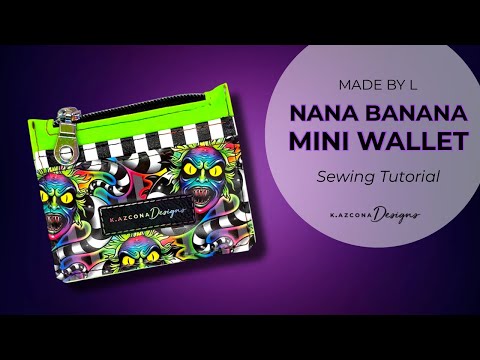 Nana Banana Mini Wallet Sewing Tutorial - Pattern by Made by L