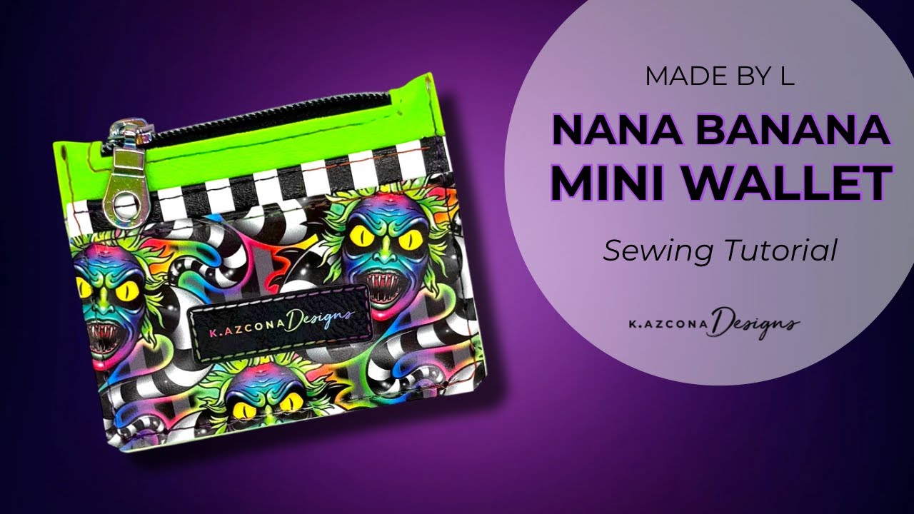 ハンドメイドななま Nana Banana Mini Wallet Sewing Tutorial - Pattern by Made by L