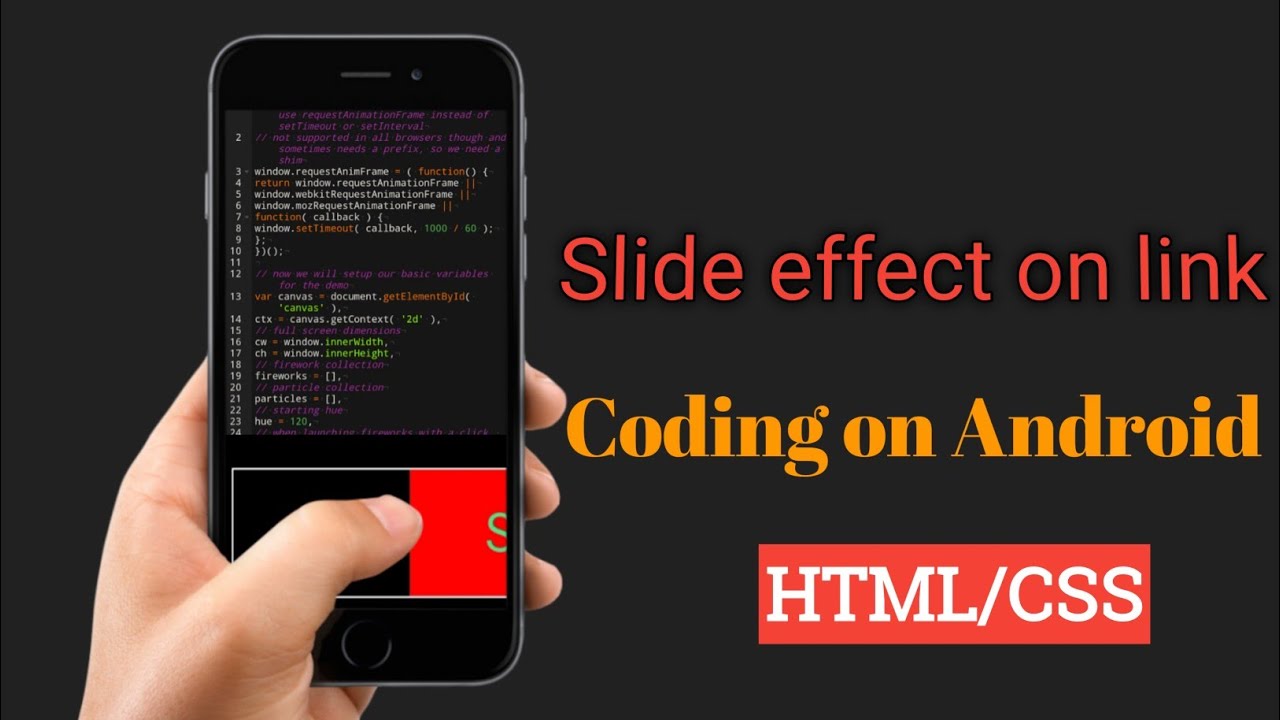 Slide effect on css |coding on Android mobile | pure css | - YouTube