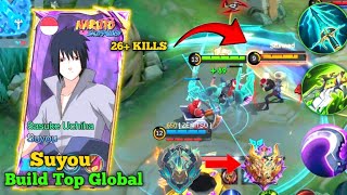 Unstoppable Monster!! Suyou x Sasuke Uchiha Build Top Global suyou Gameplay - Mobile Legends