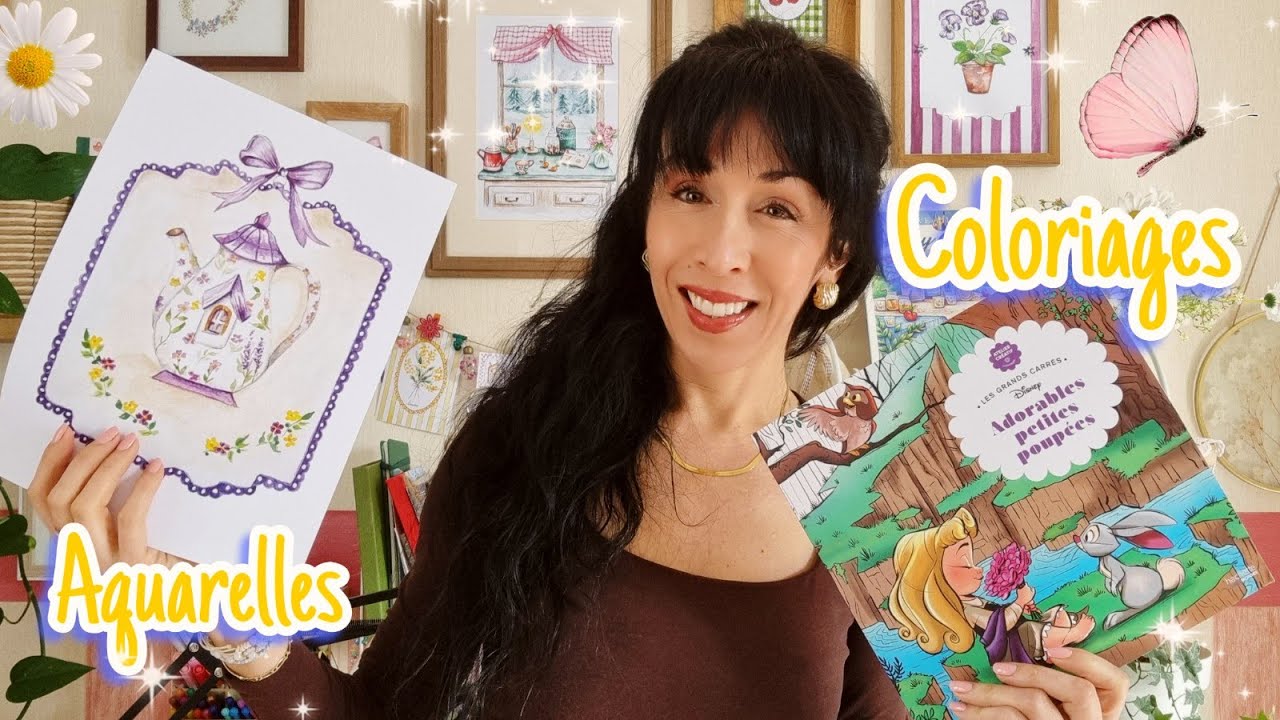 Coloriages et aquarelles: Nouveautés coloriages. 🌷✨️🍒🎀🦋🎨