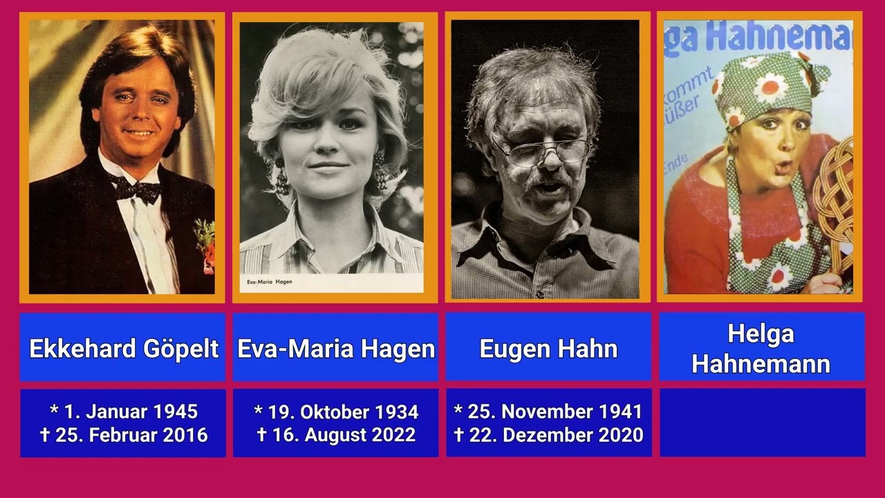 verstorbene Unterhaltungskünstler der DDR