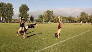 Tumbling on grass Chile!