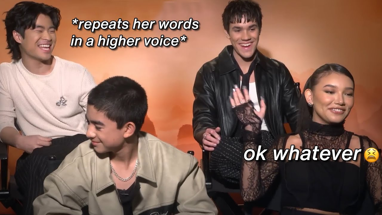 Актёры «Аватара: Легенда об Аанге» в течение 5 минут ведут себя как хаотичные братья и сёстры