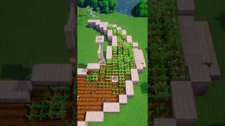 Epic Moon Farm Build in Minecraft 🌙 | Survival Mode Tutorial #minecraft #build #tutorial #shorts