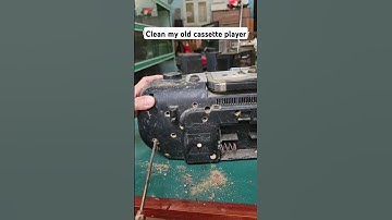 Clean my old cassette player  #cassetteplayer