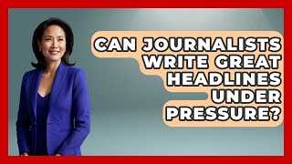 Can Journalists Write Great Headlines Under Pressure? - Journalism Explained