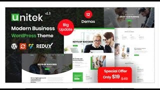 Unitek - Business WordPress Theme | Themeforest Templates