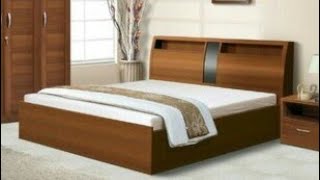 bed double simple designs wooden furniture