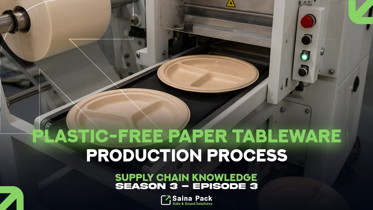 Uncover the journey of creating plastic-free paper tableware!