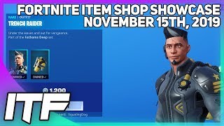 Fortnite Item Shop *NEW* TRENCH RAIDER SKIN SET! [November 15th, 2019] (Fortnite Battle Royale)