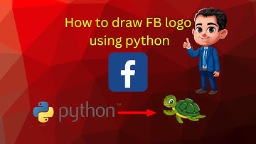 How to Draw Facebook Logo using Python Turtle?