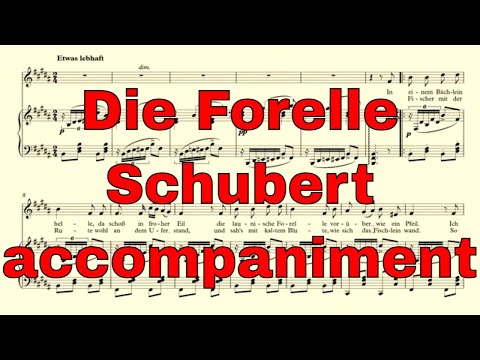 Die Forelle accompaniment B major -  Schubert