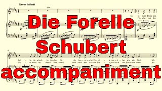 Die Forelle accompaniment B major -  Schubert
