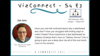 VizConnect Deep Dive into Tableau Performance