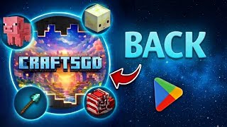 CRAFTSGOD IS BACK ON PLAYSTORE | SPEAR UPDATE | BABY MOBS |