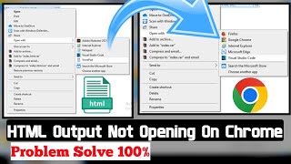html file not opening in chrome | html not working in chrome | visual studio not opening browser |