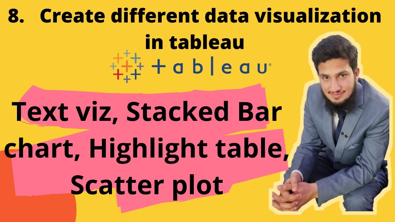 Tableau Tutorial 8- How to create different data visualizations in ...