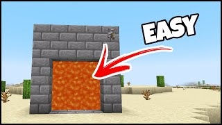Minecraft Big Lava Door #shorts