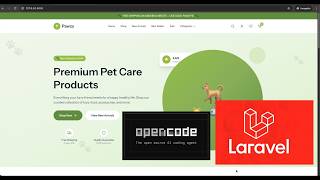 Create Ecommerce website design similar website using Laravel 13 React and Open Code