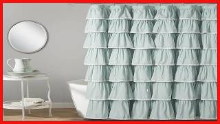 Elevate Your Bathroom with the Lush Décor Ruffle Lace Shower Curtain