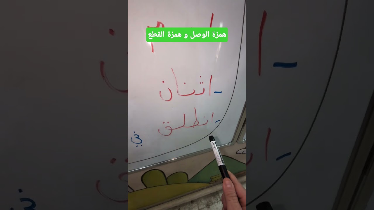همزة الوصل و همزة القطع والتفريق بينهما