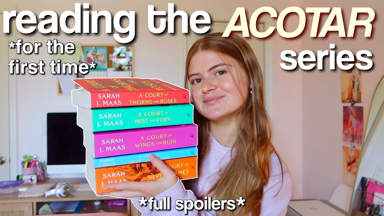 ACOTAR READING VLOG 🧚🏻‍♀️❤️‍🔥 *full spoilers* reading the ACOTAR series for the first time!!!