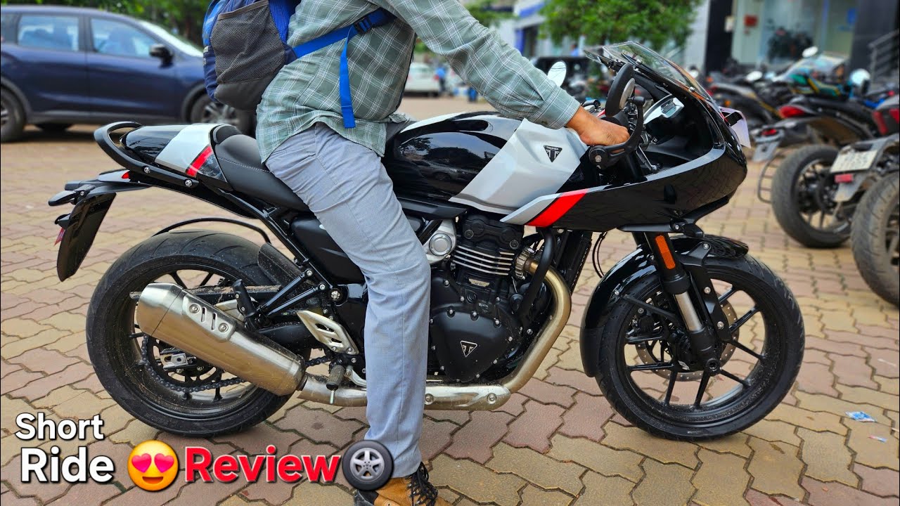 1ST Short Ride😍 TRIUMPH Thruxton 400 Break Quality Test & Performance Test & Seat Comfort Detail