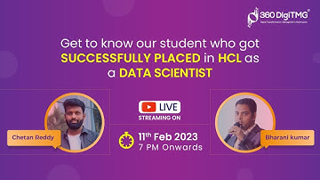 Interview with Chetan Reddy | Placed at HCL as a Data Scientist | 360DigiTMG