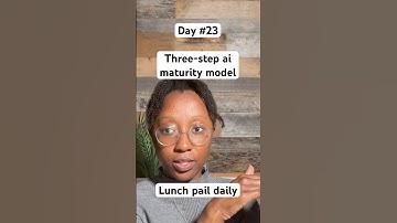 Day #23: Three-Step AI Maturity Model