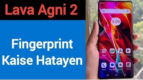 Lava Agni 2 me fingerprint kaise hataye, how to remove fingerprint lock in Lava Agni 2