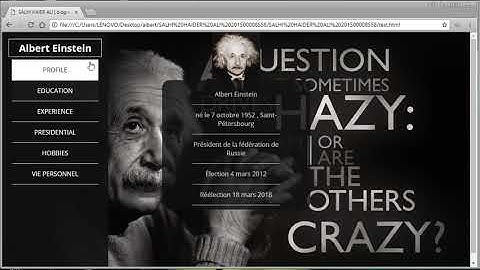 How to build a simple Biography using html css