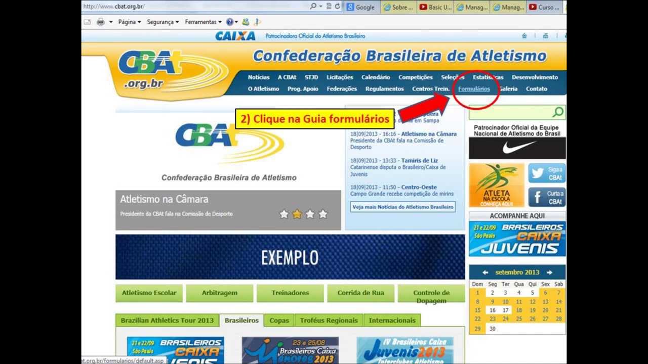Como se tornar um atleta federado - YouTube