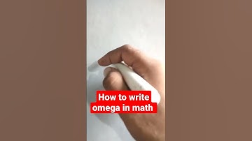 how to write omega in math #shorts #math #iit #mathematician #mathematics #viral #omega