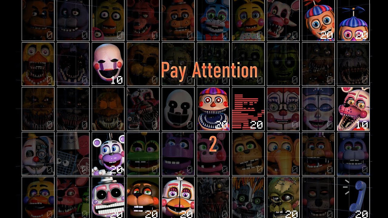 Ultimate Custom Night - The best strategy for Pay Attention 2 - YouTube