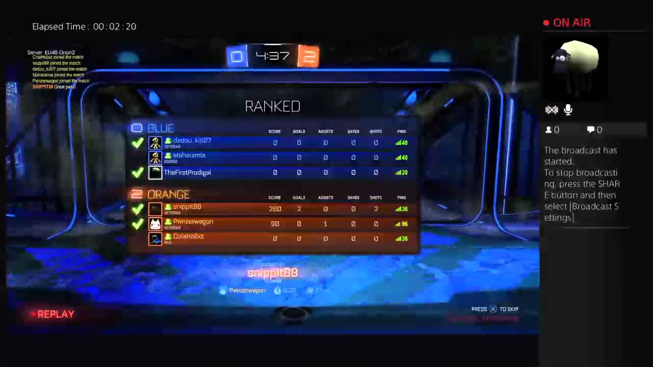 TheFirstProdigal's Rocket League