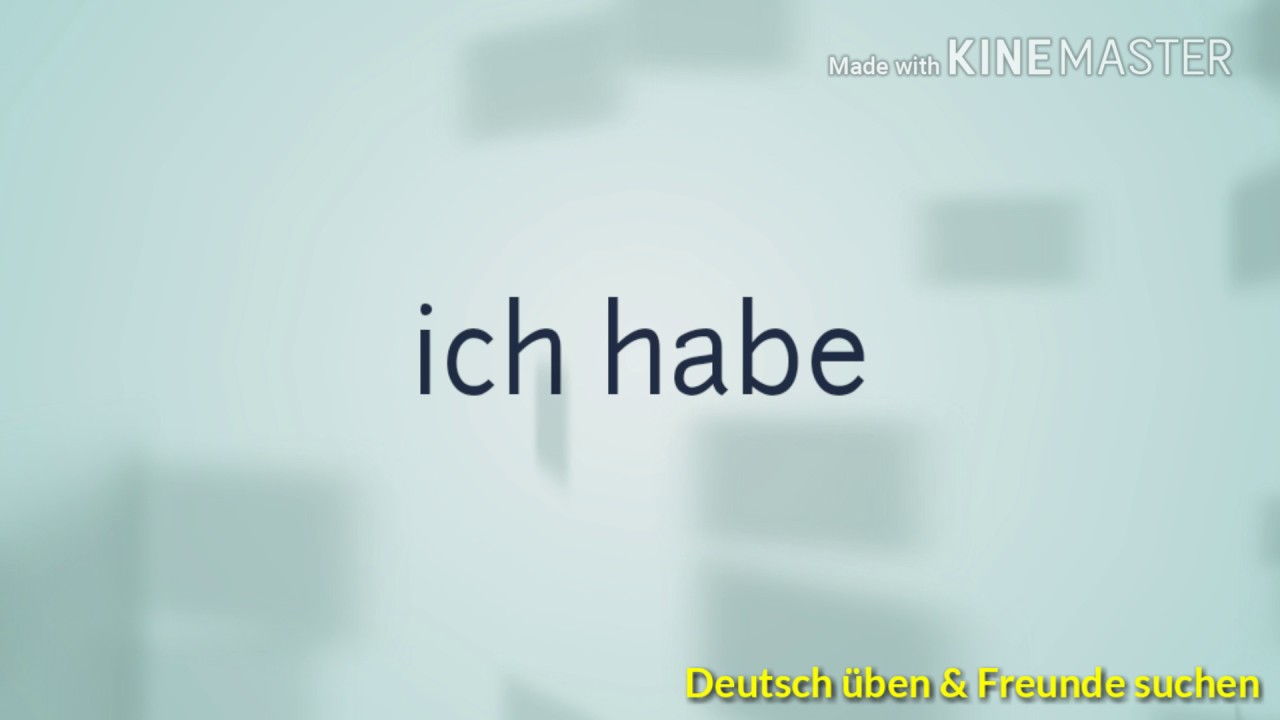 Practice German: Verb: haben