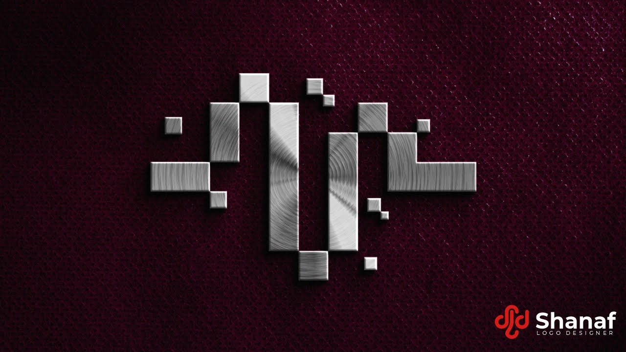 Digital Pulse Design Rectangle Design How to design a Digital Pixel Pulse Logo - Wave Technology Logo ...